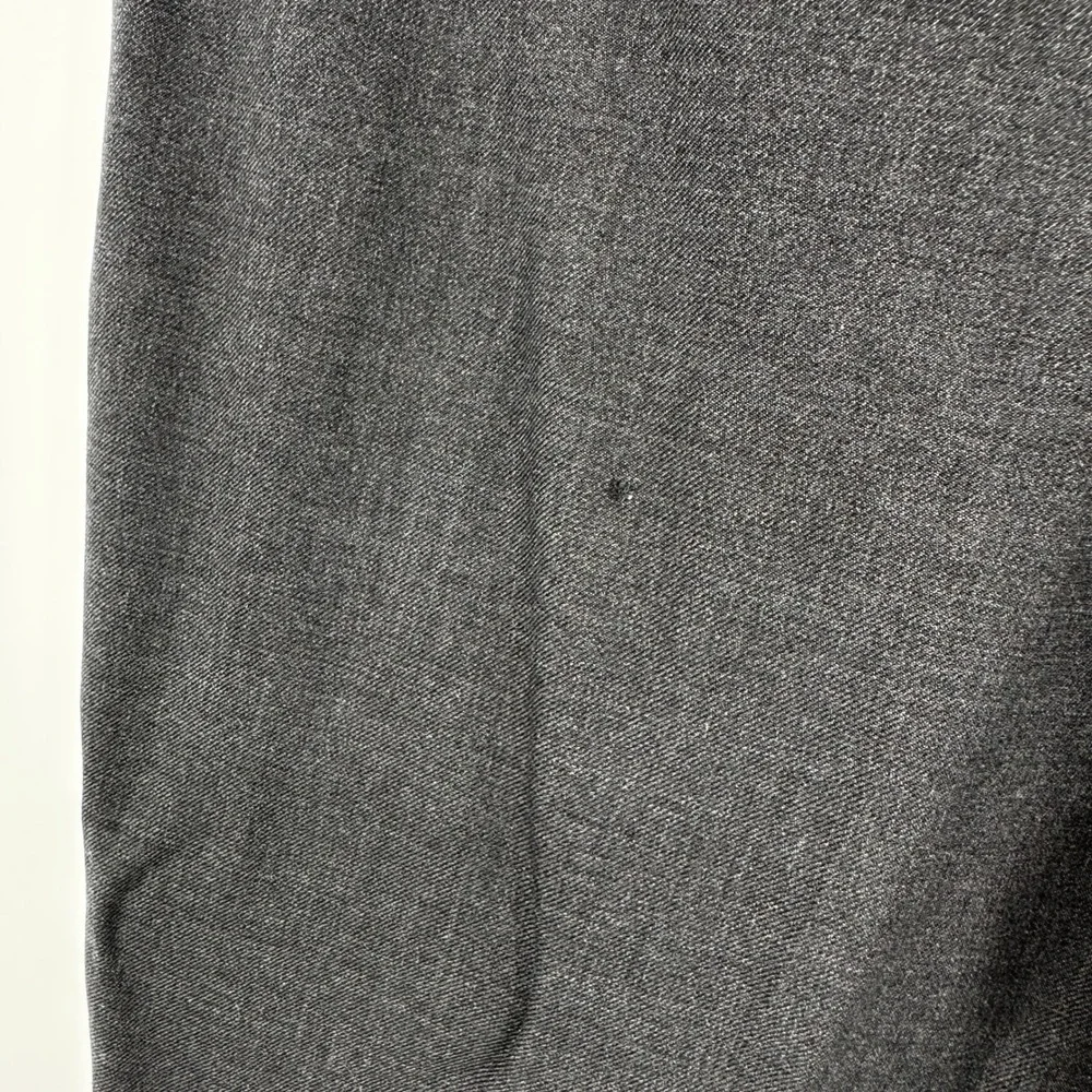 LL Bean Comfort Waist Mens 36W Wool‎ Dress Pants Grey Straight Business Tailored